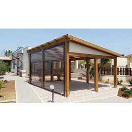 Hermetic Crystal PVC Awning for Outdoors with Cassette: Protection and View