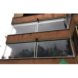 Auvent transparent en PVC imperméable – Sur mesure