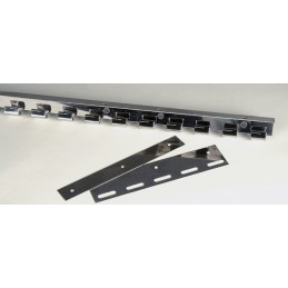 Suport și plăci din oțel inoxidabil pentru benzi transparente din PVC – Profil Gancera