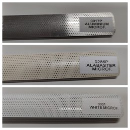 25mm mikroperforované hliníkové benátské žaluzie vyrobené na míru: Elegance a regulace světla