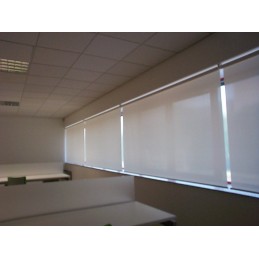 Custom-Made Semi-Filtering Roller Blind – Elegant Plain Fabric