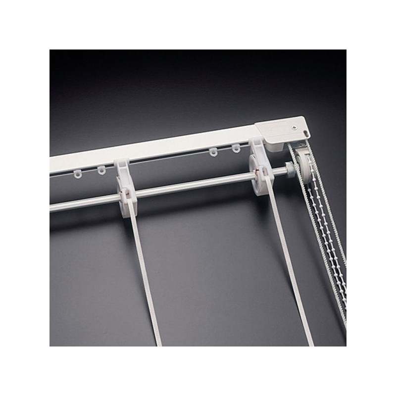 Chain-Operated Curtain Track with Side Opening