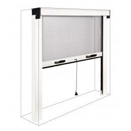 Custom-Made Vertical Mosquito Net with Spring and Windproof System