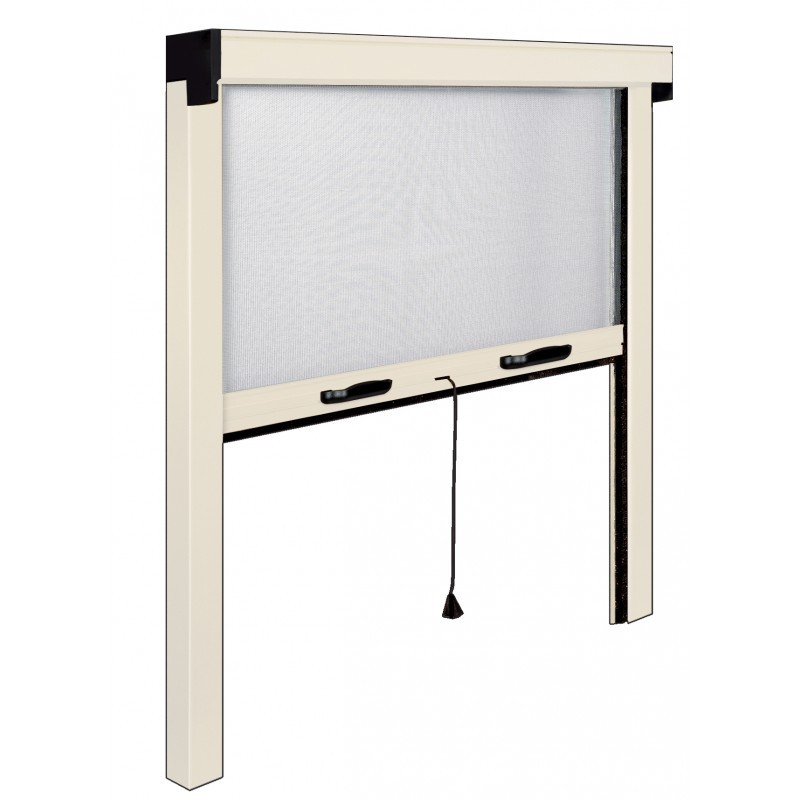 Mosquitera vertical a medida con resorte y sistema cortavientos