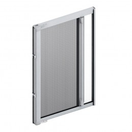 Moustiquaire enroulable horizontale sur mesure avec boutons coupe-vent