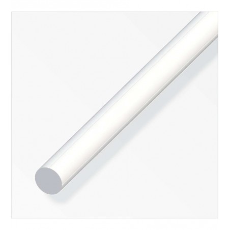 Varilla redonda de nailon blanco para persianas romanas (varios tamaños)