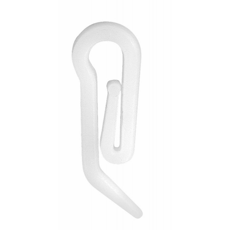 Reinforced Plastic Curtain Pole Hooks | Made in Italy