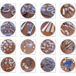 Πλαστικές βάσεις και αξεσουάρ για ράγες αλουμινίου – Τοποθέτηση σε οροφή, τοίχο ή πλαίσιο παραθύρου