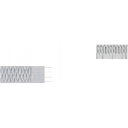 White or Clear Honeycomb Ribbon for Elegant Curtains - Sold by the Meter