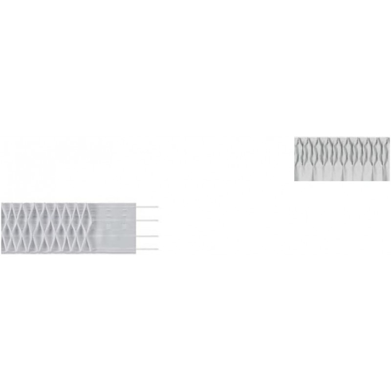 White or Transparent Honeycomb Webbing for Elegant Curtains - Sold by the Meter