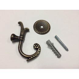 Ferma Tenda Embrasse in Ferro 85 mm - Gancio a Parete Multifunzionale