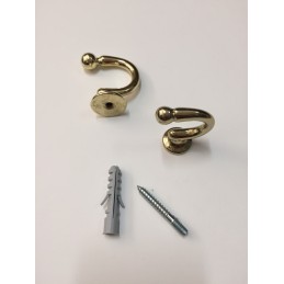 Raffhalterhaken aus Messing, 43–50 mm | Hergestellt in Italien