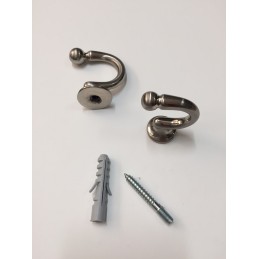 Gancio Fermatenda Ottone 43–50 mm | Accessorio Tende Made in Italy