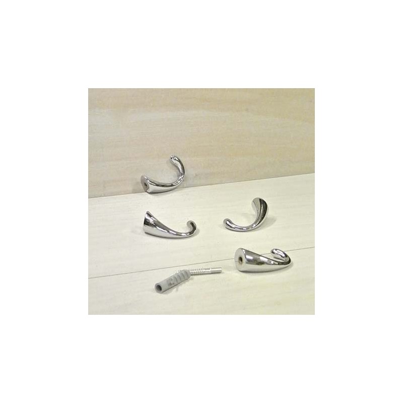 50-mm-Gardinenhalterhaken in Gold, Bronze und Satinchrom – Eleganz und Funktionalität