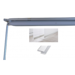 Extendable Panel Curtain Track – Satin Grey