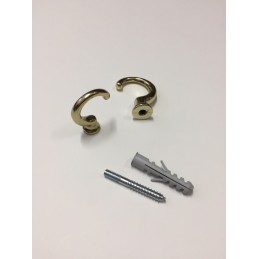 Embrasses et supports de rideaux en fer - Crochets muraux de différentes couleurs