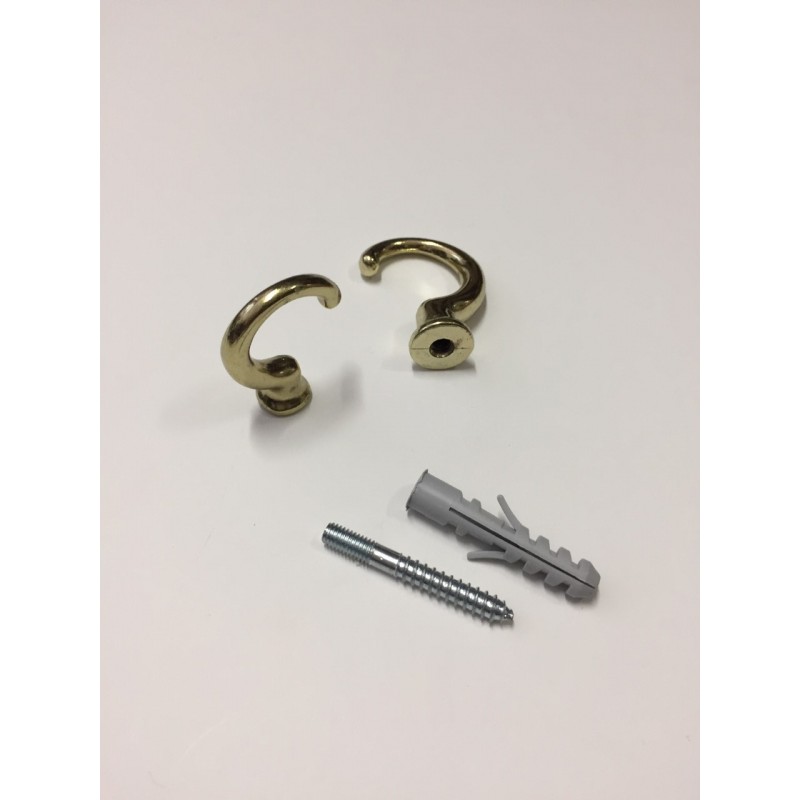 Embrasses et supports de rideaux en fer - Crochets muraux de différentes couleurs