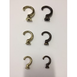 Abrazaderas y soportes para cortinas de hierro - Ganchos de pared en varios colores