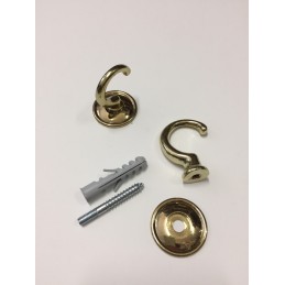 Réz horog rozettával – Elegáns és tartós