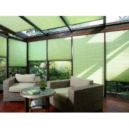 25mm Custom-Made Metallic Pleated Blind – Filtering and Thermal