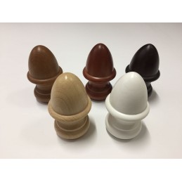 Elegantes tapas de madera para barras de cortina de 35 mm de diámetro: descubre los colores