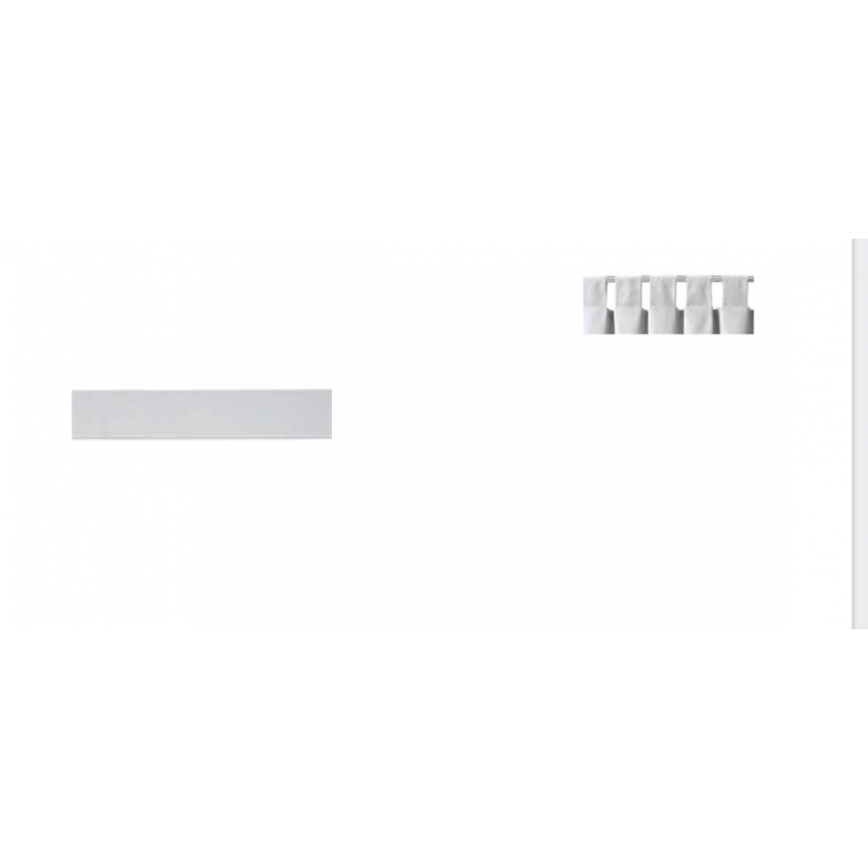 4cm TORRETTE Transparent Ribbon for Ruffled Curtains - Sold by the Meter