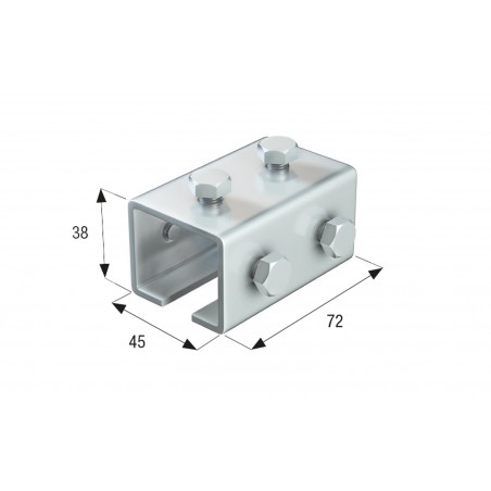 Galvanized Steel Joint for MR3 Monorail – Anti-Corrosion