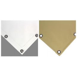 750 g/m² PVC verduisteringszeil met ringen om de 25 cm - Waterdichte hoezen