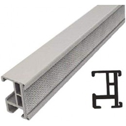 Riel de cortina pequeño con velcro VELCRATO-P - Comprar por metro - Blanco