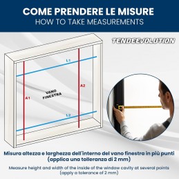 Mosquitera enrollable vertical a medida para ventanas y puertas