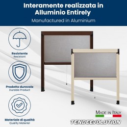 Mosquitera enrollable vertical a medida para ventanas y puertas