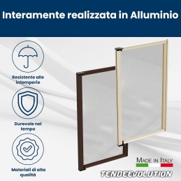 Moustiquaire à enrouleur latéral sur mesure pour portes et balcons