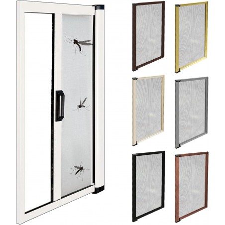 Moustiquaire à enrouleur latéral sur mesure pour portes et balcons