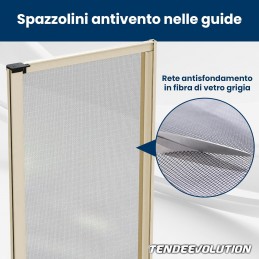 Custom-Made Side Roller Mosquito Net for Doors and Balconies