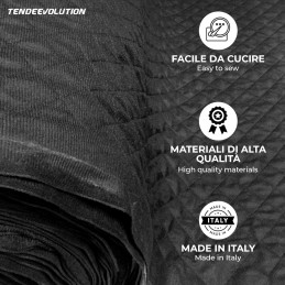 Tela de terciopelo acolchado de 3 capas para tapicería