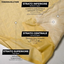 3-ply Quilted Velvet Fabric for Upholstery