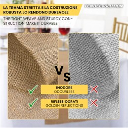 Tessuto Juta al Metro 140 cm – Naturale ed Eco-Friendly