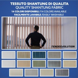 Jaluzele verticale personalizate de 127 mm – Filtrare fabricată în Italia