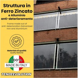 Transparent PVC Rainproof Awning – Made to Measure