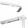 Binari per Tende su Misura - Scorritenda Con Curve o Lineari Personalizzabili in Alluminio Bianco, Fissaggio Parete o Soffitto