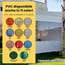 Hermetische Kristall-PVC-Markise für den Außenbereich mit Kassette: Schutz und Aussicht