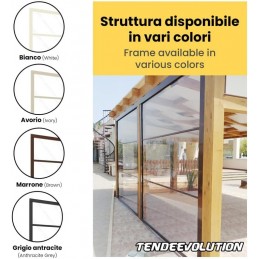 Hermetic Crystal PVC Awning for Outdoors with Cassette: Protection and View