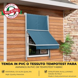 Genova Tempotest Parà napellenző oldalsó vezetősínekkel – Egyedi gyártás