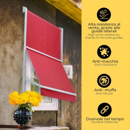 Toldo Genova Tempotest Parà con guías laterales – Fabricado a medida