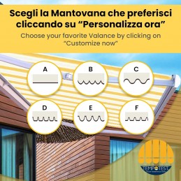 Copertină retractabilă completă Tempotest Parà, realizată la comandă