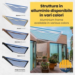 Copertină retractabilă completă Tempotest Parà, realizată la comandă