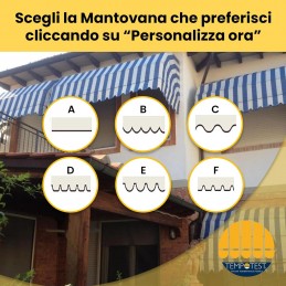 Copertină Tempotest Parà cu 5 spițe, realizată la comandă