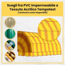 Tempotest Parà 5 spieķu nojumes tentiņš, kas izgatavots pēc pasūtījuma