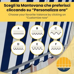 Tempotest Parà Drop Awning Made to Measure for Balconies