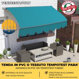 „Tempotest Parà“ priverstinio kritimo markizė – pagaminta pagal užsakymą su rankenomis